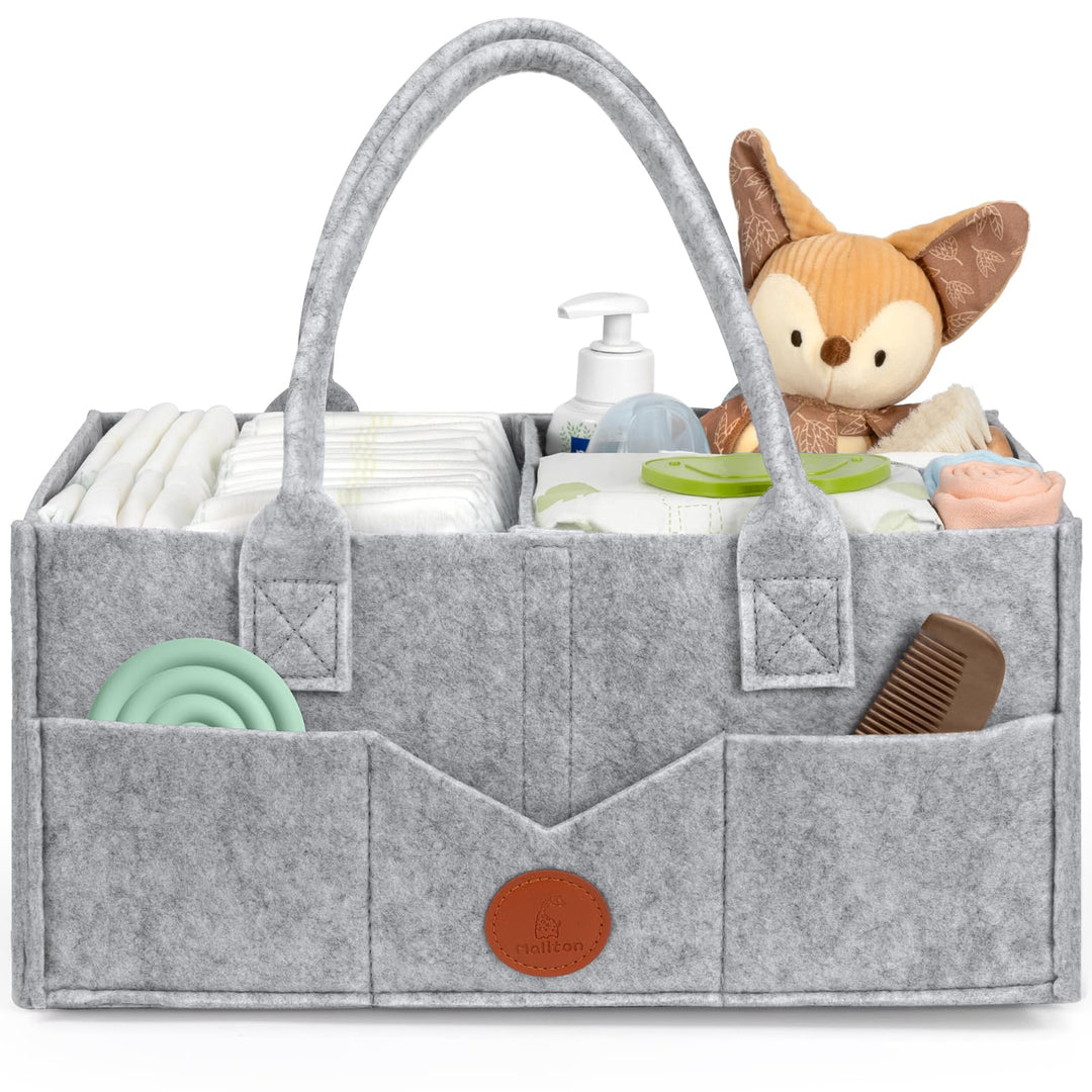 Maliton Wickeltisch Organizer, Baby Windel Caddy Organizer Newborn Essentials, Robuster Tragbarer Fi