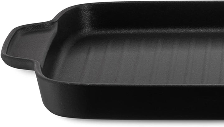 Alessi Mami 3.0SG123/38 Grillpfanne, Aluminium, silber, 38,40 x 23,60 x 2,70 cm, Einheiten, 1.0