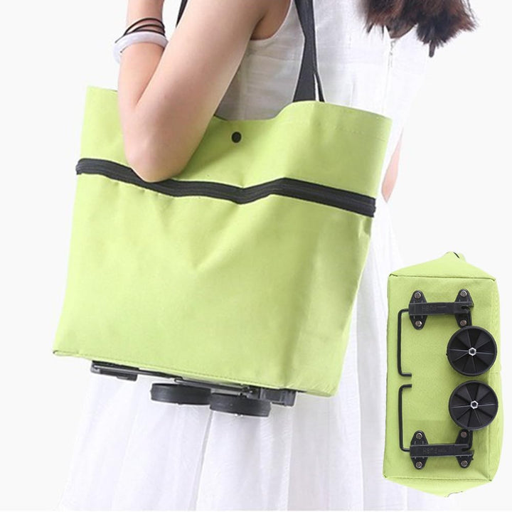 Faltbare Tasche mit Rollen | Faltbarer Einkaufstrolley | Multifunktionale Einkaufstasche mit Rollen