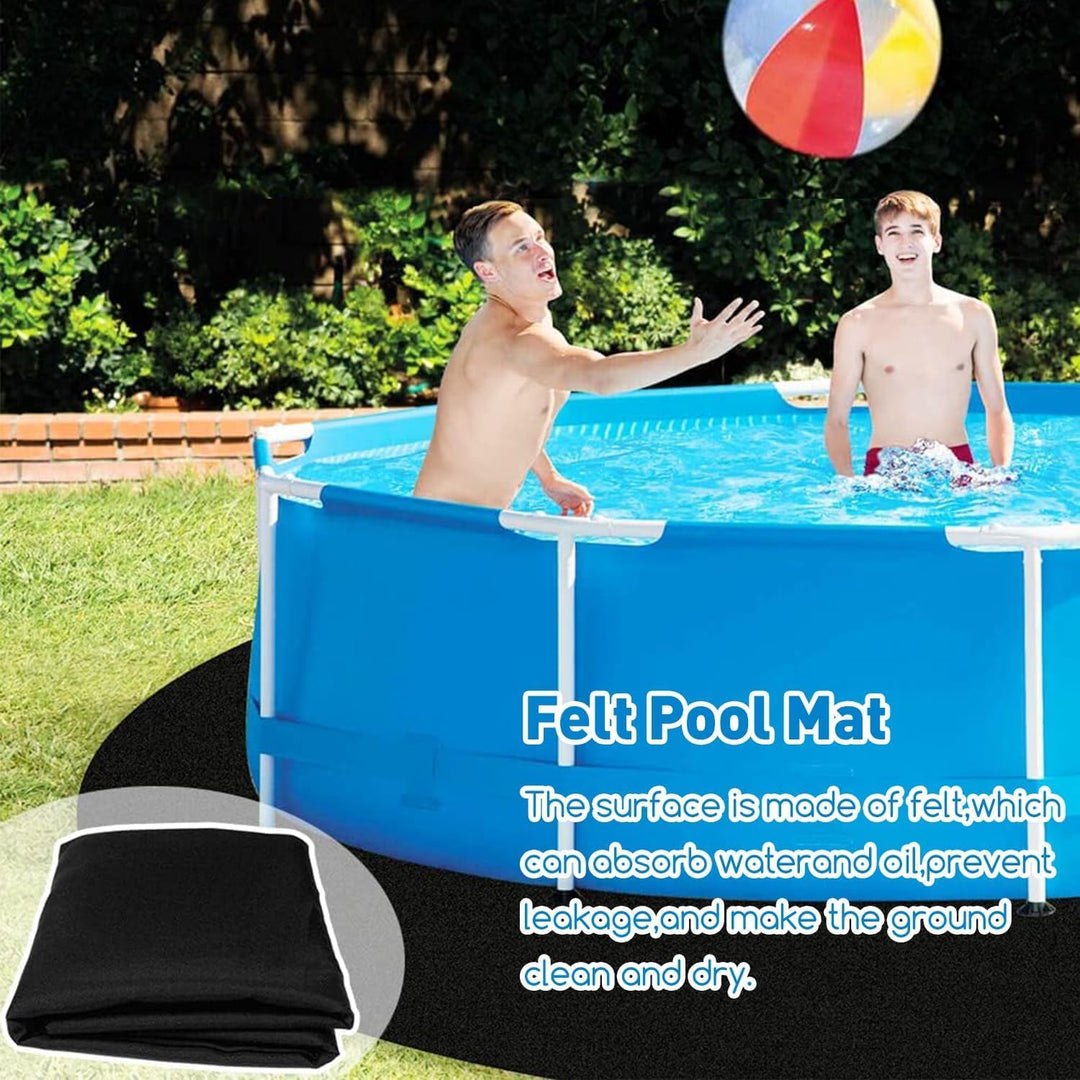 300CM Whirlpool Poolmatten Schutzboden, Pool Bodenmatte,Outdoor Poolunterlage Poolmatten Schutzboden