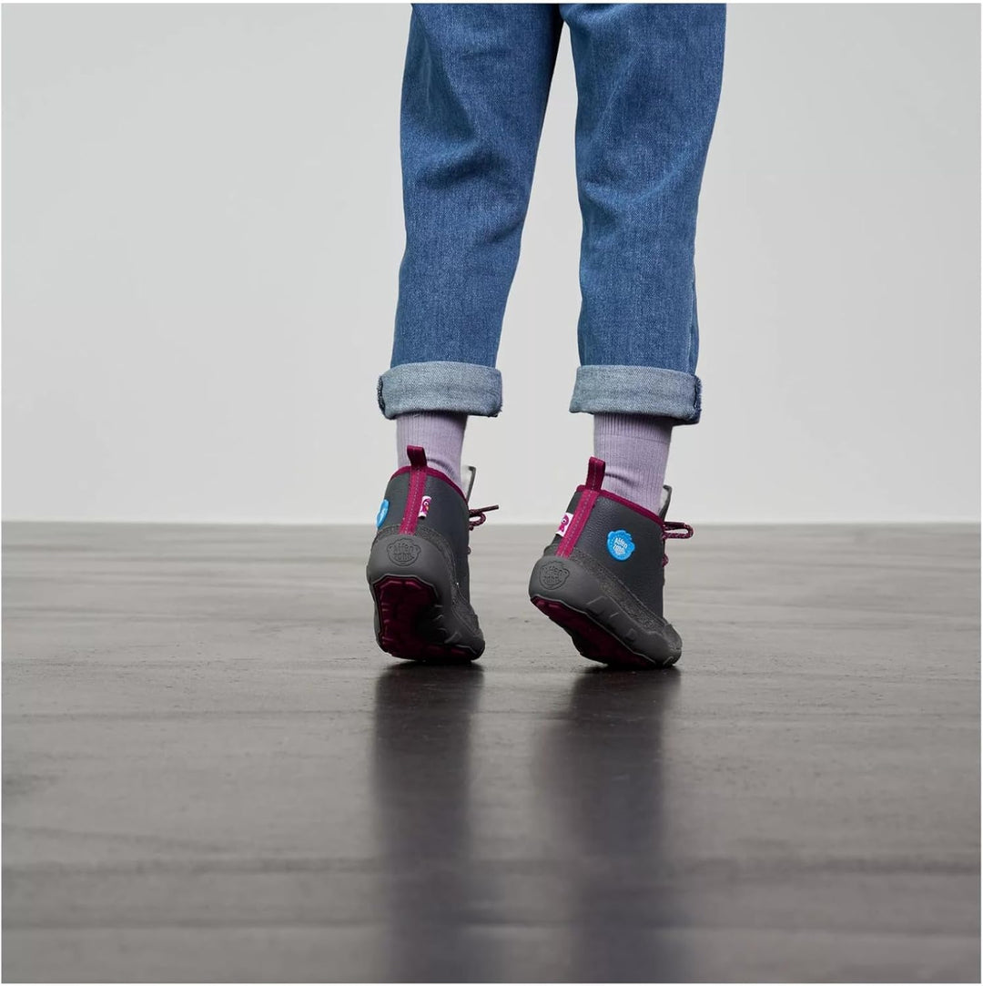Affenzahn Winterschuh Leder Easy reflektierend, kuschelig warm mit Schaffell gefüttert Grösse 21-32