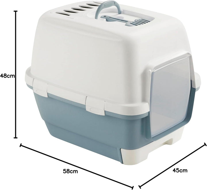 Stefanplast Katzentoilette Cathy „Clever & Smart“ Oder „Comfort“, mit Tür und Geruchsfilter, wahlwei