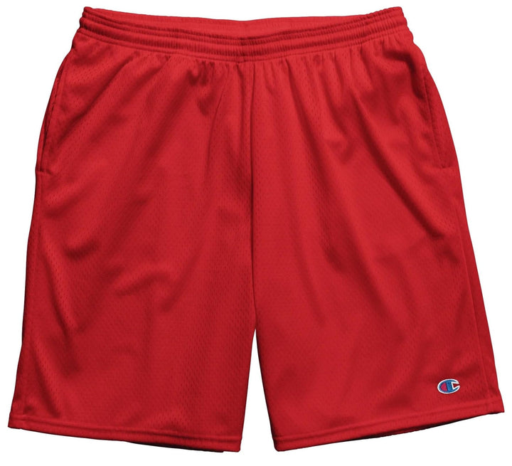 Champion Herren Lange Netz Taschen Shorts S Active Red, S Active Red