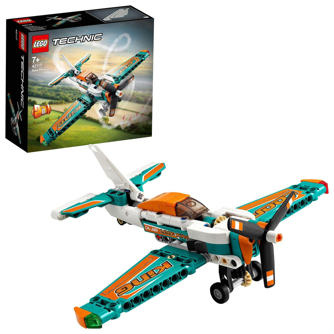 LEGO 42117 Technic Rennflugzeug & Jet-Flugzeug, 2-in-1 Spielzeug für Kinder ab 7, Geschenke zum Gebu