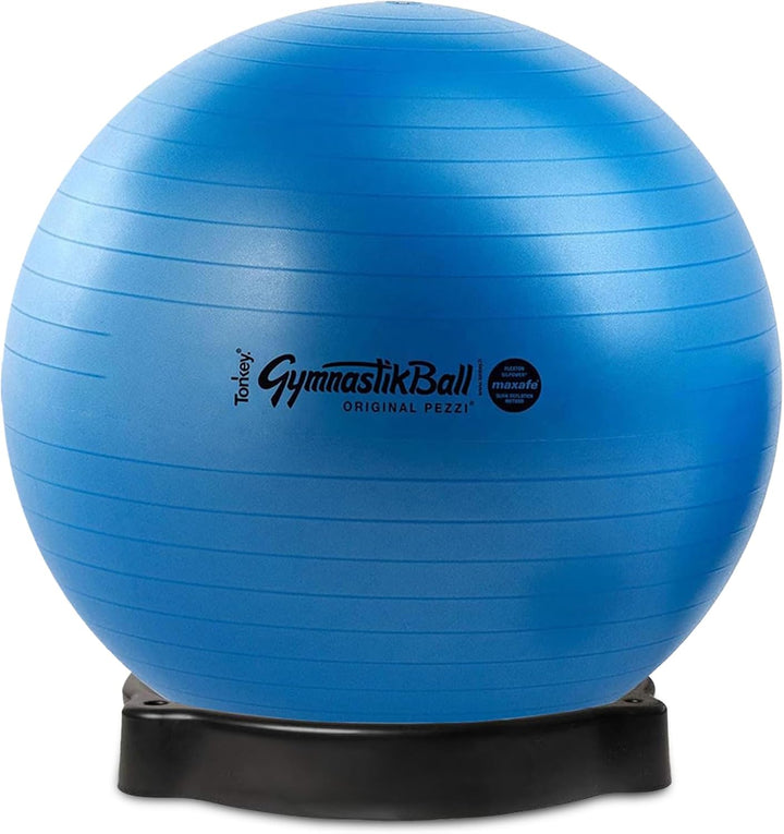 PEZZI Original Pezziball MAXAFE mit Ballschale Sitzball 65 cm Blau, 65 cm Blau