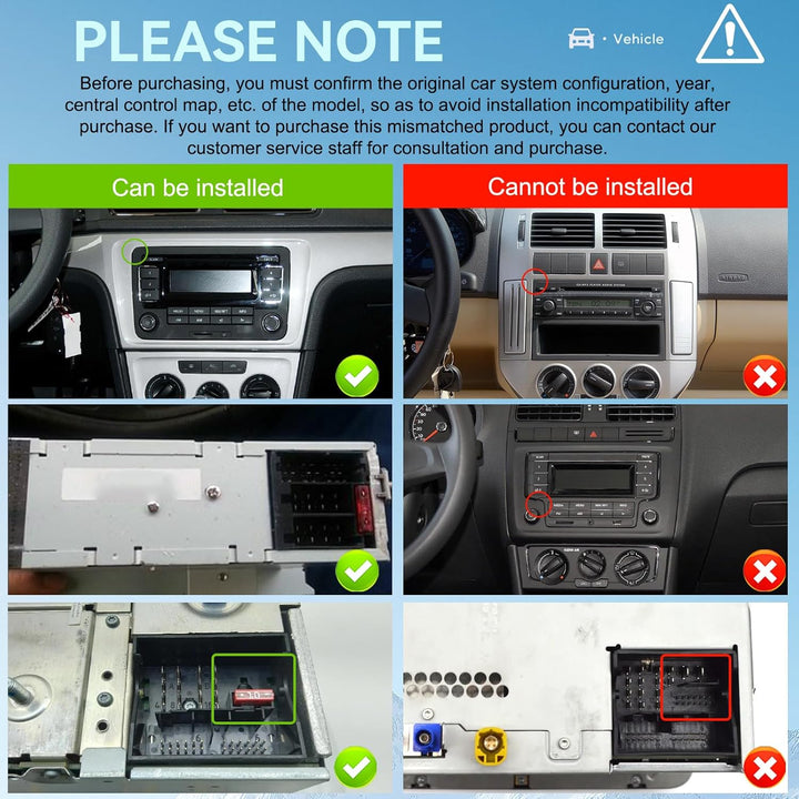 Qualcomm Octa‑Core 4+64G Android Autoradio für VW Golf Passat Jetta Tiguan Polo Caddy, Seat, Skoda –