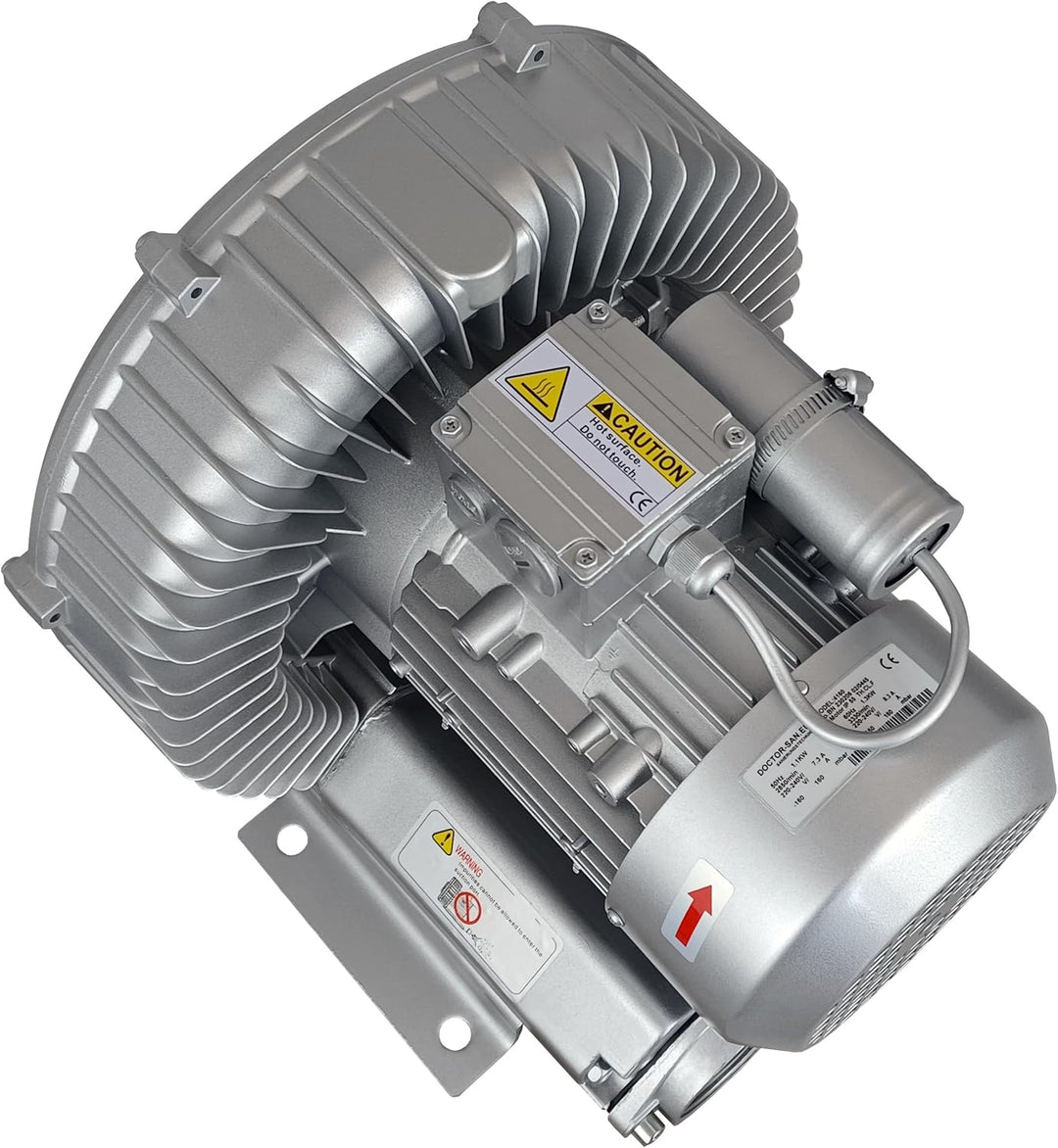 Seitenkanalverdichter Seitenkanalgebläse Gasringverdichter Seitenkanalturbine Vakuumpumpe 0,2kW - 1,