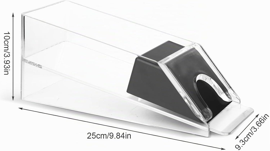 Blackjack Dealing Shoe, Clear Acryl Kartenschlitten für Spielkarten, Kartenspender Kartenmischmaschi