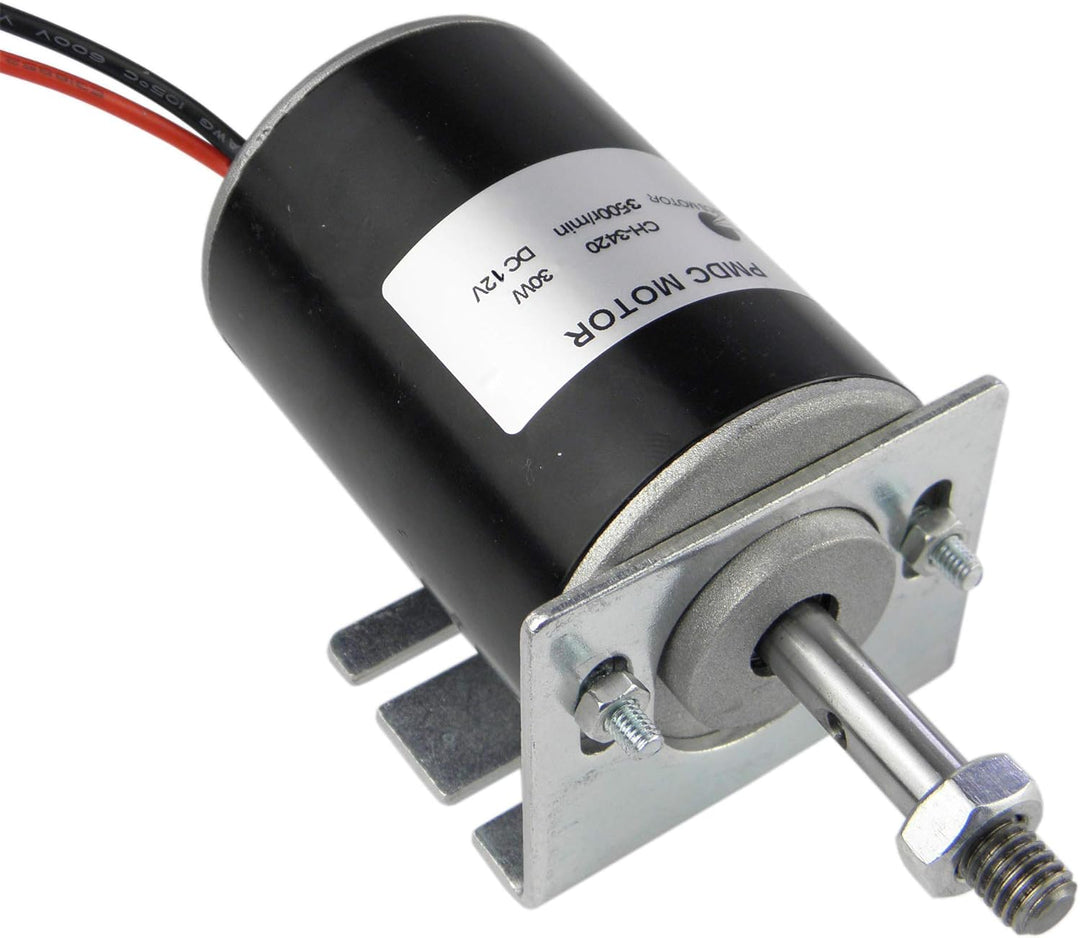 CHANCS 12V 3500RPM Permanentmagnet-Gleichstrommotor 30W CW/CCW Reversibler elektrischer Getriebemoto