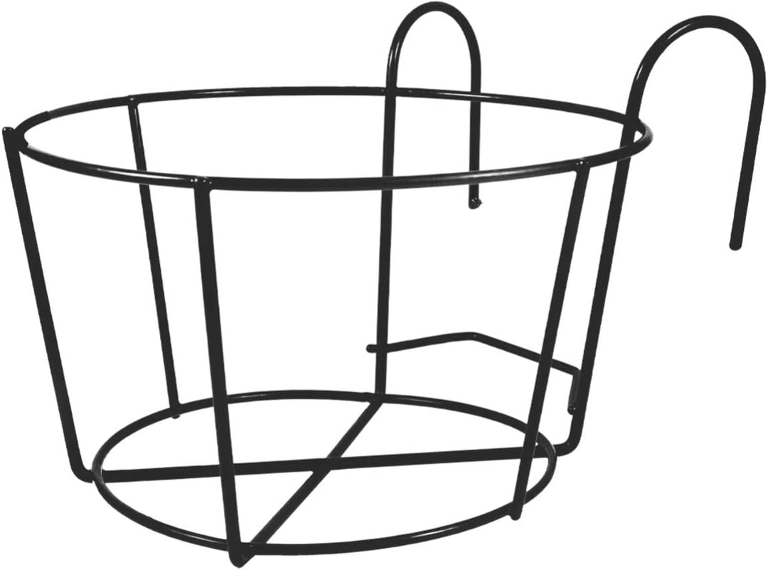 Housoutil Blumentopfhalter Blumentopf Halterung zum Aufhängen Eisen Kunst Körbe 2 Stück Schwarz Pfla