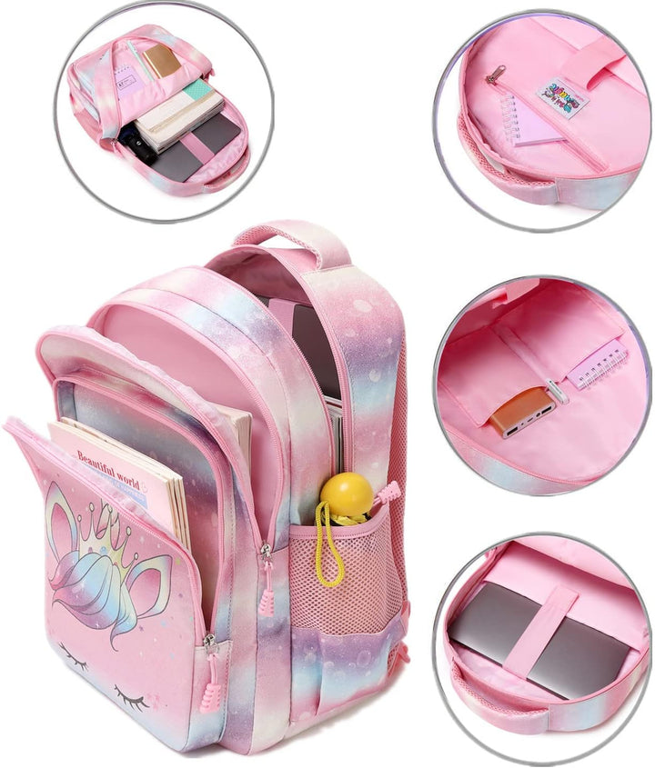 Jumpopack Schulrucksack Mädchen Rucksack Kinderrucksack Schule Mädchen Schultasche Einhorn Schulranz