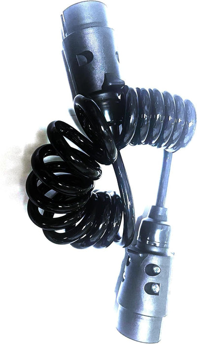 Adapter Stecker Spiralkabel 7 Polig auf 7-polig Adapterkabel Anhänger Verlängerungskabel 2m männlich