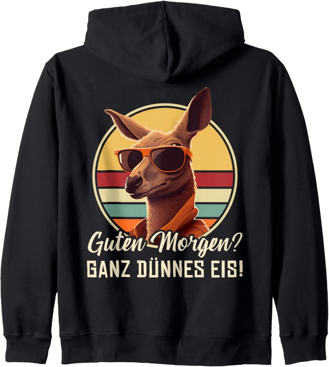 Lustiges Känguru Kostüm Outfit Retro Guten Morgen Sprüche Kapuzenjacke