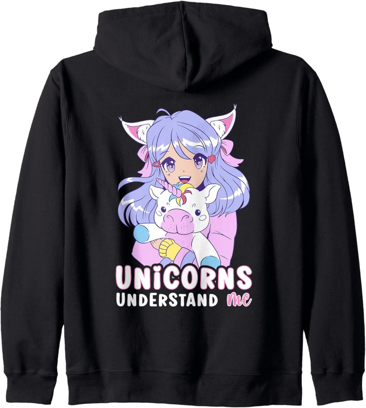 Anime Einhörner Verstehen Mich Kapuzenjacke