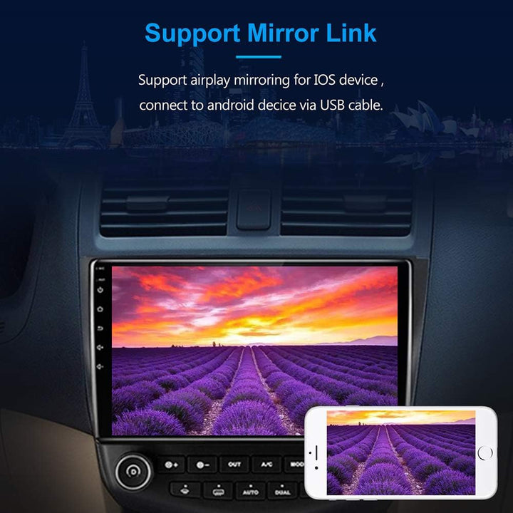 LEXXSON Android 8.1 Autoradio für Honda Accord 7. 2003-2007 | 10,1-Zoll-Touchscreen AM FM-Radio GPS-