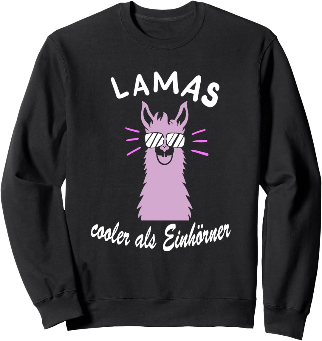 Lamas Cooler als Einhörner Sweatshirt