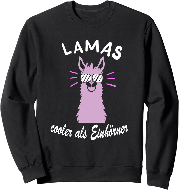 Lamas Cooler als Einhörner Sweatshirt