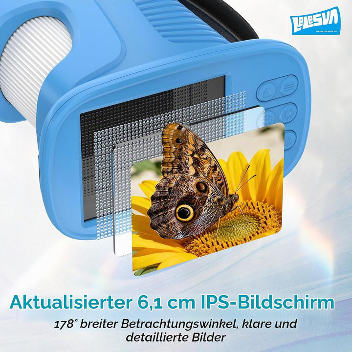 2,4-Zoll-Display-4K-Mikroskop für Kinder Tragbares Mini-Taschenmikroskop (1000-fache Vergrösserung)