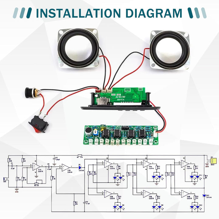 DIY Elektronik Löten Bausatz, FM Radio Bluetooth Lautsprecher Kit, Fernbedienung Music Player Projek