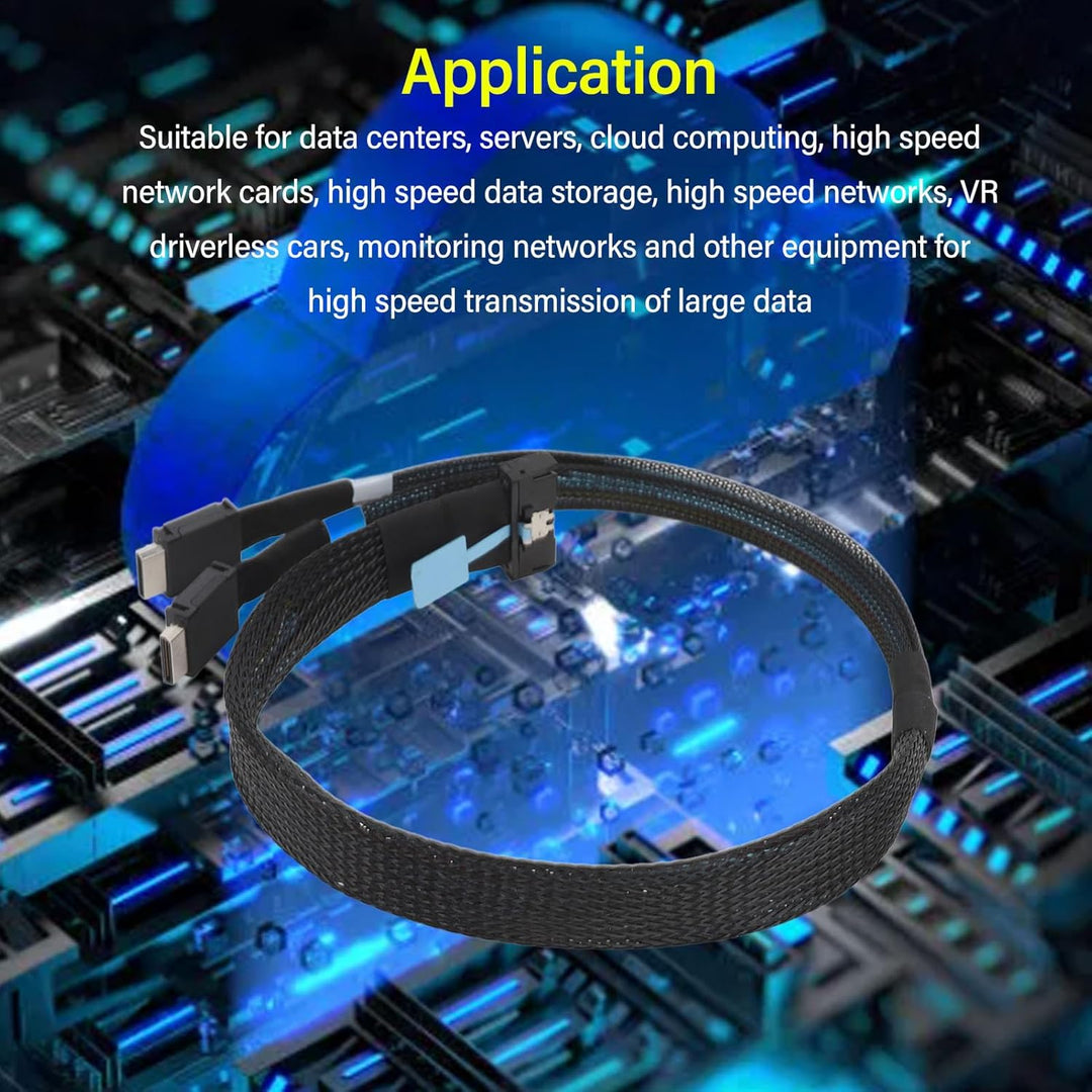 für MCIO 8i zu OCuLink SFF 8611 4i Kabel, OCuLink PCIe PCI Express 5.0 SFF-8611 zu für MCIO X8 Kabel