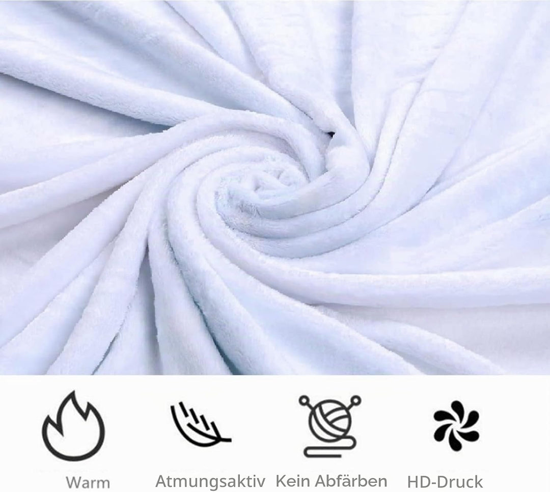 Totenkopf-Überwurfdecke, Zuckerschädel und Blumen, warme Fleecedecke für Sofa, Couch, Bett, Stuhl fü