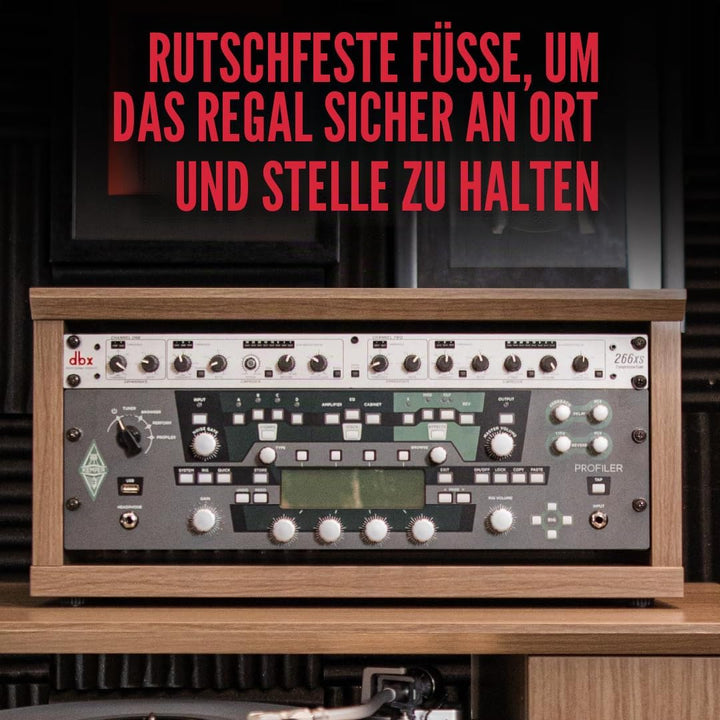 Gator Frameworks Elite Furniture Series Desktop 4U Studio Rack, Ahorn Natur (GFW-ELITERK-4U-MPL)