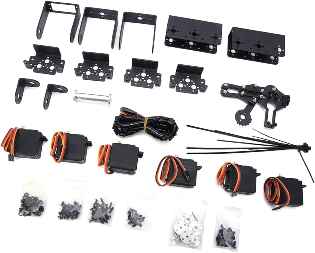 6DOF Roboter Mechanischer Arm, Aluminium Roboterarm Mechanische Roboter Klemmklauen Kits, DOF Manipu