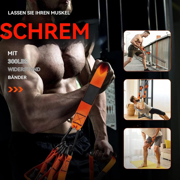 Workouts Resistances Bands, 300Lbs Adjustable Pull-Up Assistance Band, 30x25x5cm, Home Gym Equipment