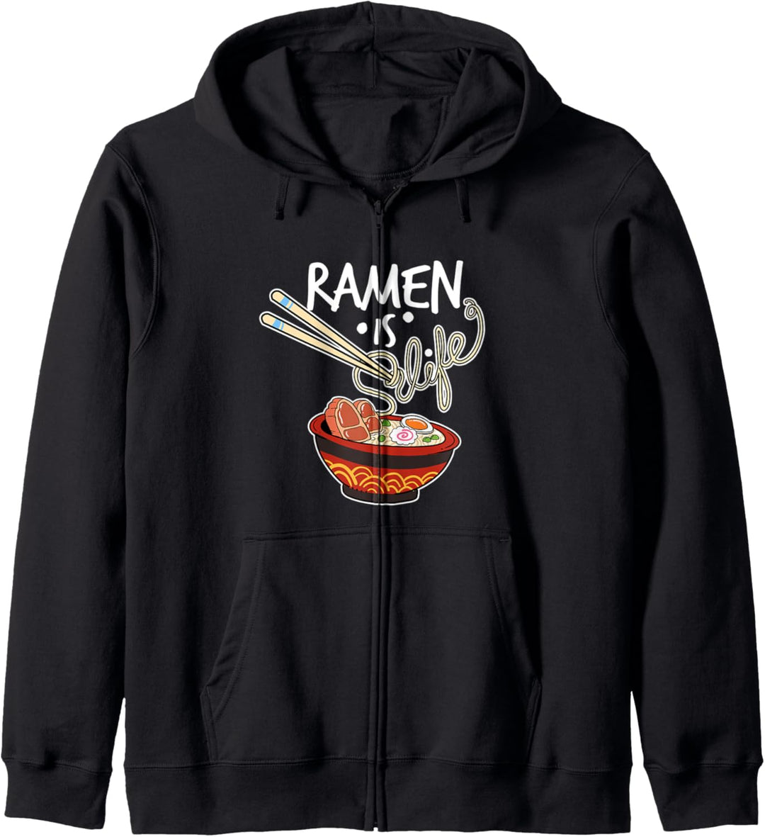Japanische Ramen Nudeln ist das Leben Geschenk Kawaii Anime Kapuzenjacke