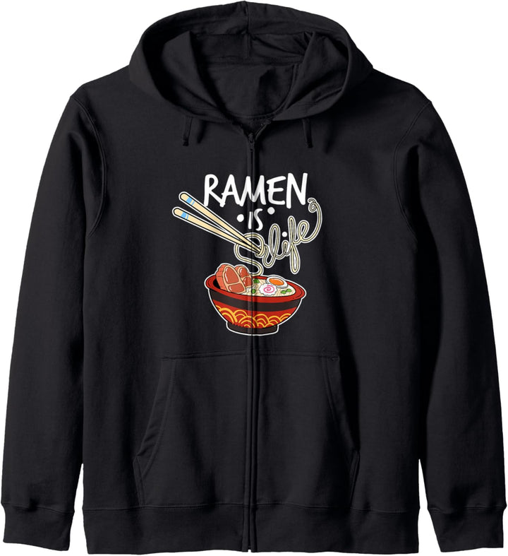 Japanische Ramen Nudeln ist das Leben Geschenk Kawaii Anime Kapuzenjacke