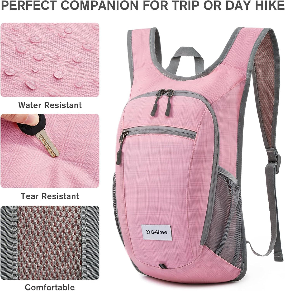 G4Free 10/15/20L Faltbarer Rucksack Klein, Wanderrucksack Leicht, Tagesrucksack Damen Herren für Wan