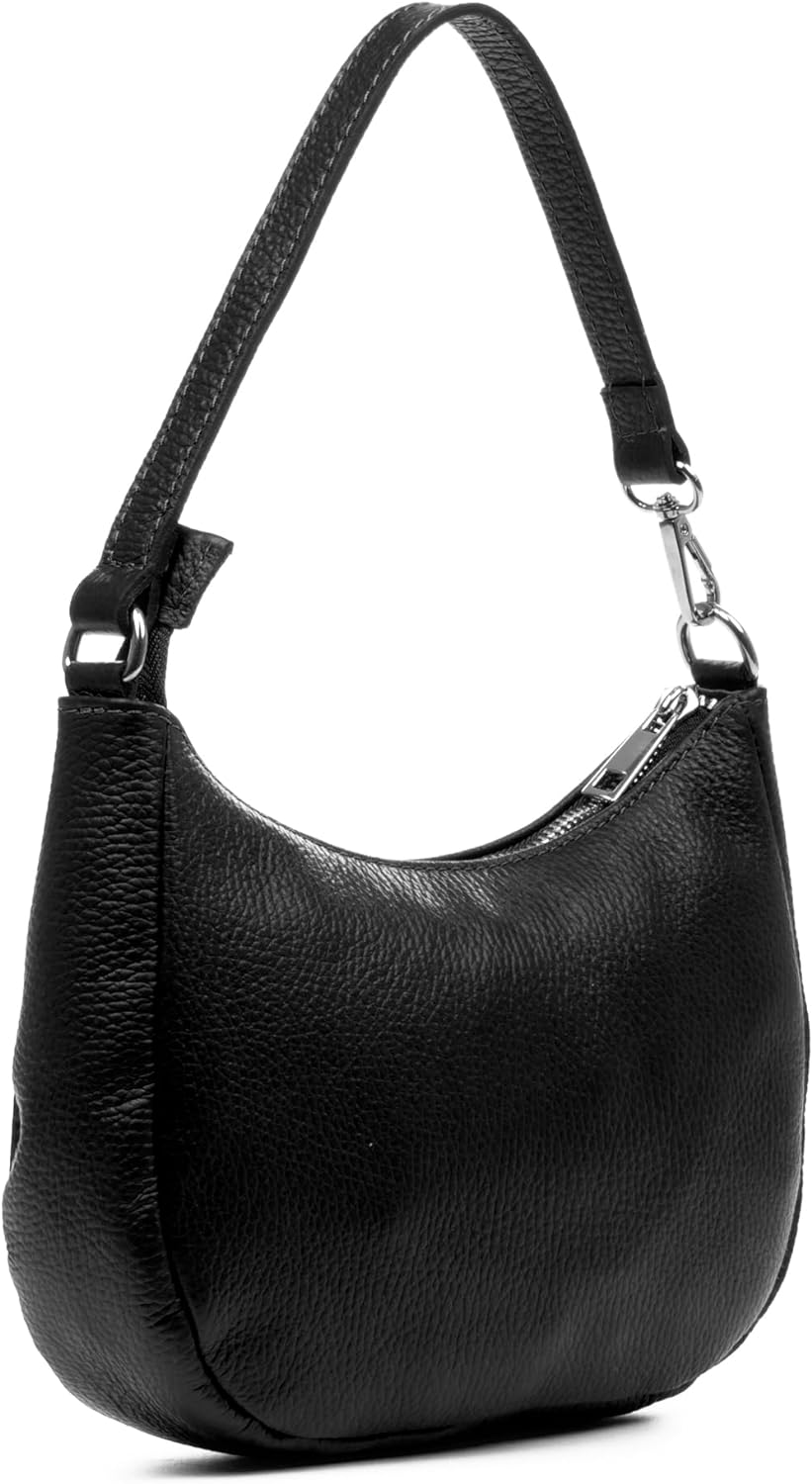 FIRENZE ARTEGIANI. Altivole Schulter- und Handtasche, Echtleder, Dollaro-Finish, 21 x 6,5 x 16 cm, F