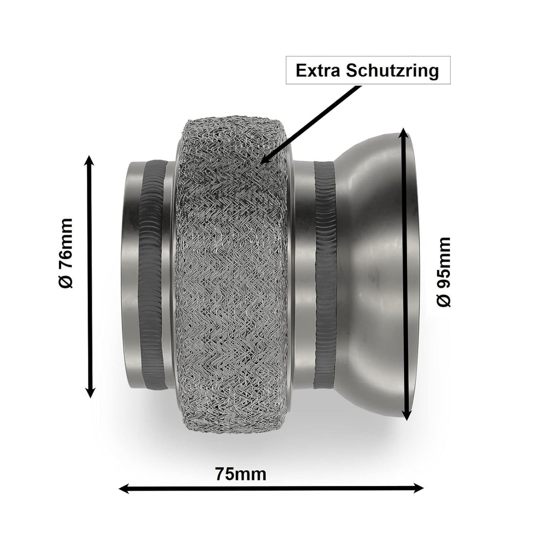 Verstecktes Flexrohr Kompensator DPF Montagetrichter Katalysator kompatibel mit MERCEDES SPRINTER 90