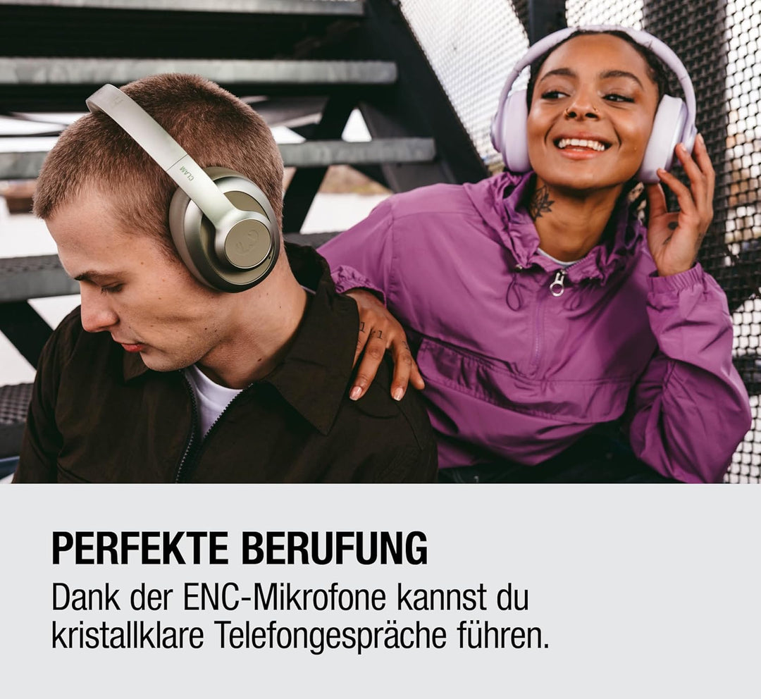 Fresh 'n Rebel Clam Ace 2, ANC-Kopfhörer, Hybrid Active Noise Cancelling, Ambient-Sound-Modus, Multi