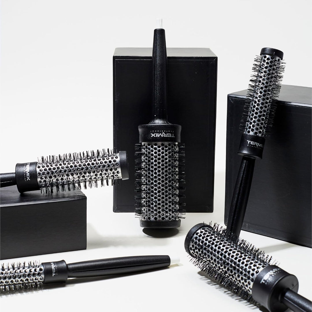 Termix professionelles Set. Thermische Rundhaarbürste mit Aluminiumrohr, die es ermöglicht, die Troc