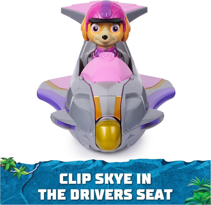 PAW PATROL Jungle Pups – Falken-Fahrzeug mit Skye-Figur (Basis Fahrzeug), Spielzeug für Kinder ab 3