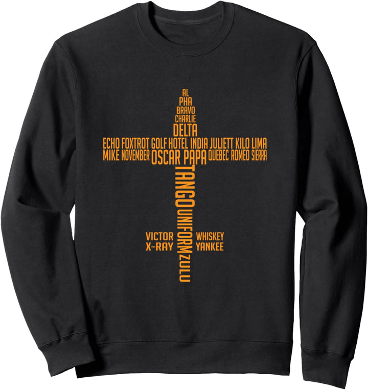Aviation Communication Airplane Phonetic Sweatshirt