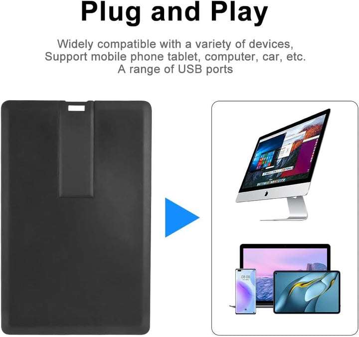 32GB Schwarze Karten USB-Stick USB-Flash-Laufwerk Geschenke für Kind Freund (32GB,Schwarze Karten),