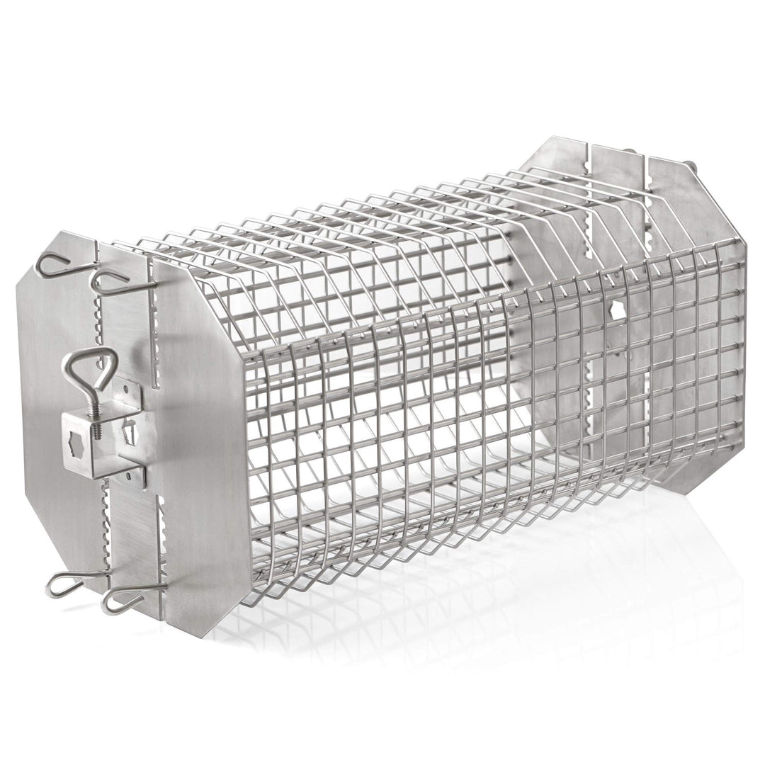 BBQ-Toro Edelstahl Grillrondell für Drehspiess, Universal Grillkorb für Grillspiess, Tumbler Käfig K