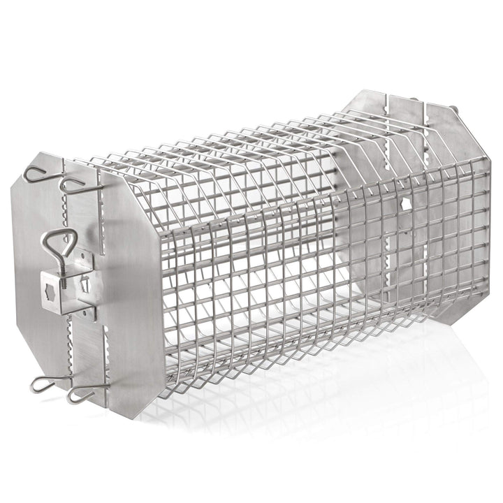 BBQ-Toro Edelstahl Grillrondell für Drehspiess, Universal Grillkorb für Grillspiess, Tumbler Käfig K