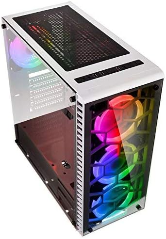 KOLINK Observatory RGB Midi-Tower Computergehäuse, PC Hülle, ATX Gehäuse, Tempered Glass Gaming PC C