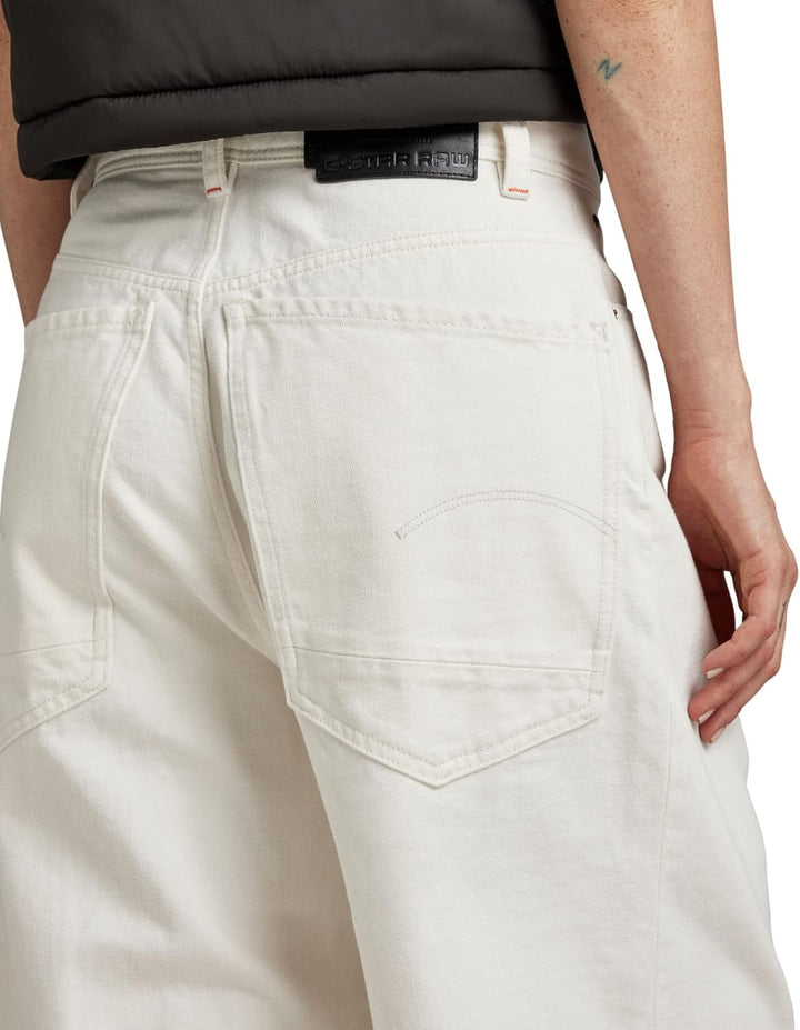 G-STAR RAW Damen Patti Denim Shorts, Weiss (Ecru D22989-d298-159)