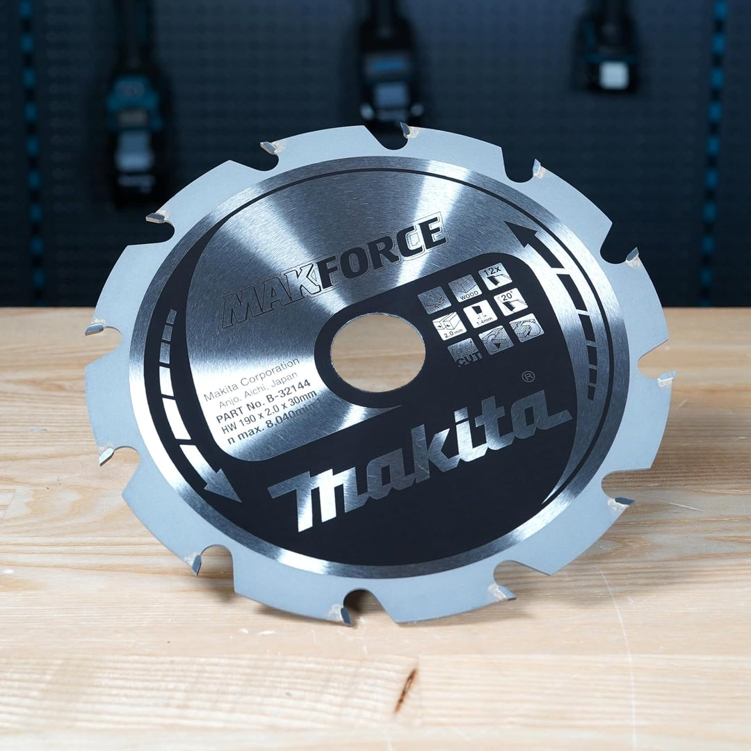 Makita MakForce Saegeblatt, 190 x 30 mm, 12Z, B-32144