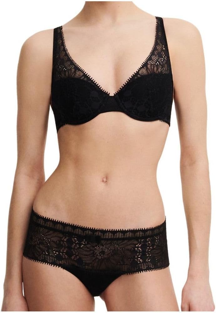 Chantelle DAY TO NIGHT, Tief Ausgeschnittener Spacer-BH, Damen Unterwäsche 70B Schwarz, 70B Schwarz