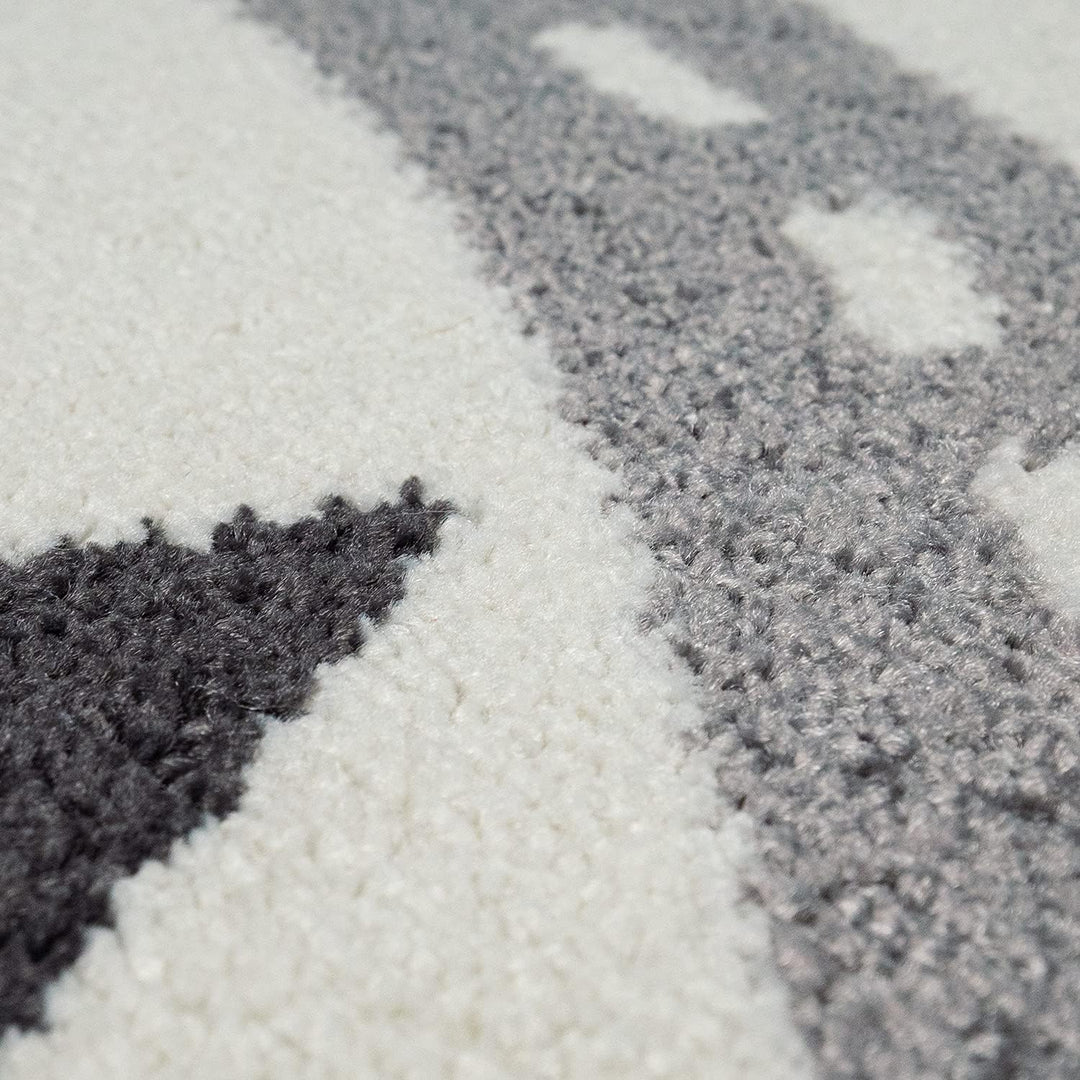 Paco Home Kinderteppich Teppich Kinderzimmer Spielteppich Pastell Junge Mädchen Auto Strasse Haus Cr