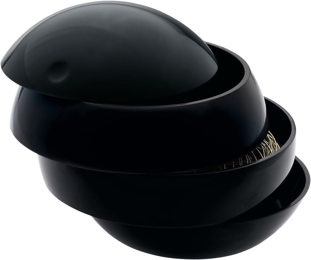 Spirella Kosmetikorganizer Bowl Beauty Aufbewahrungsbox für Make Up und Schmuck mit 3 Fächern 16x14c