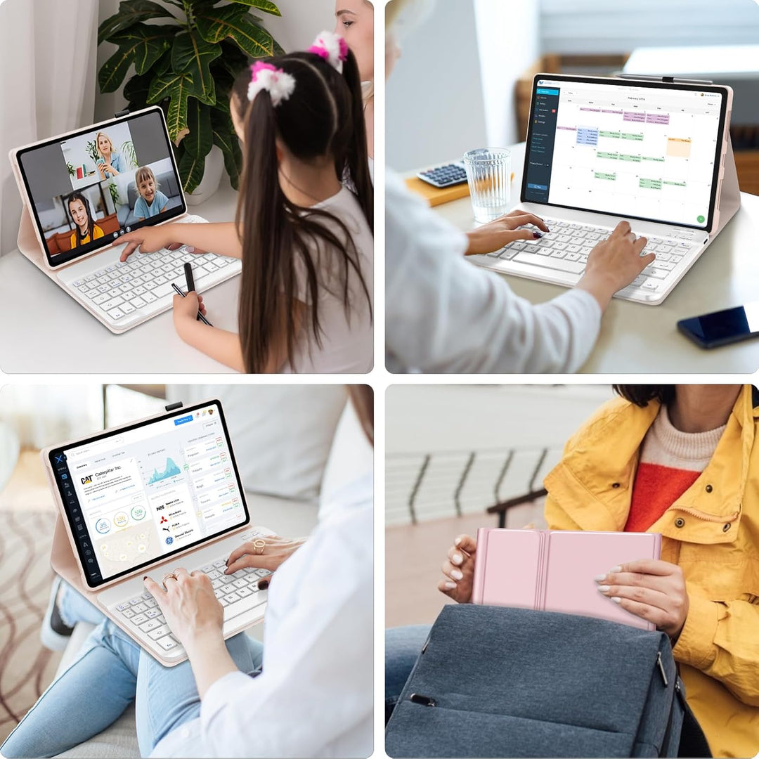 IVEOPPE Tastatur für Honor Pad X9a 11.5 Zoll, Hülle mit Bluetooth Abnehmbarer Tastatur für Honor Pad