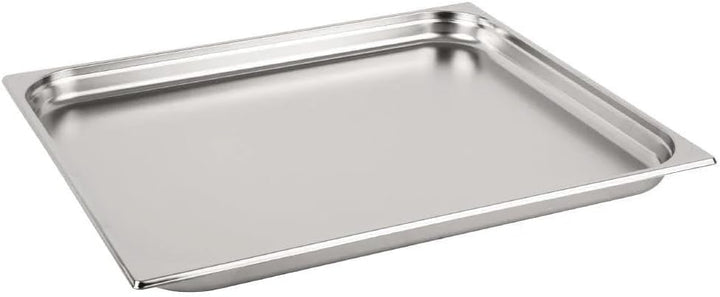 Vogue 2/1-Gastronorm-Wanne aus Edelstahl, 40 mm tiefer Nahrungsmittelbehälter 40(H) x 650(W) x 530(D