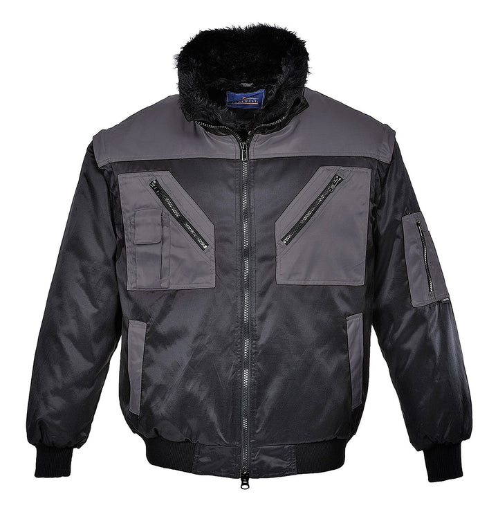 Pilot Jacket 2-Tone, colorBkGrey talla XSmall XS schwarz / grau, XS schwarz / grau