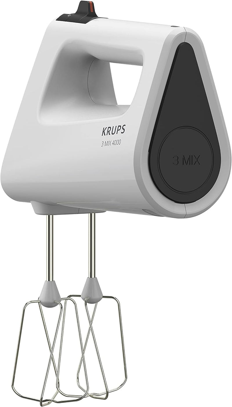 Krups GN4001 3 Mix 4000 Handmixer | 450 Watt | robustes Design | variabler Geschwindigkeitsregler |